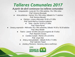 Talleres Comunales 2017