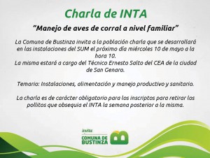 7 - Charla INTA - Manejo de aves