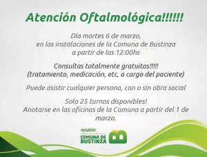 Atención oftalmológica