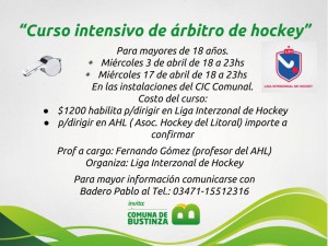 Curso de Arbitros de Hockey