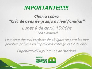 Charla del inta